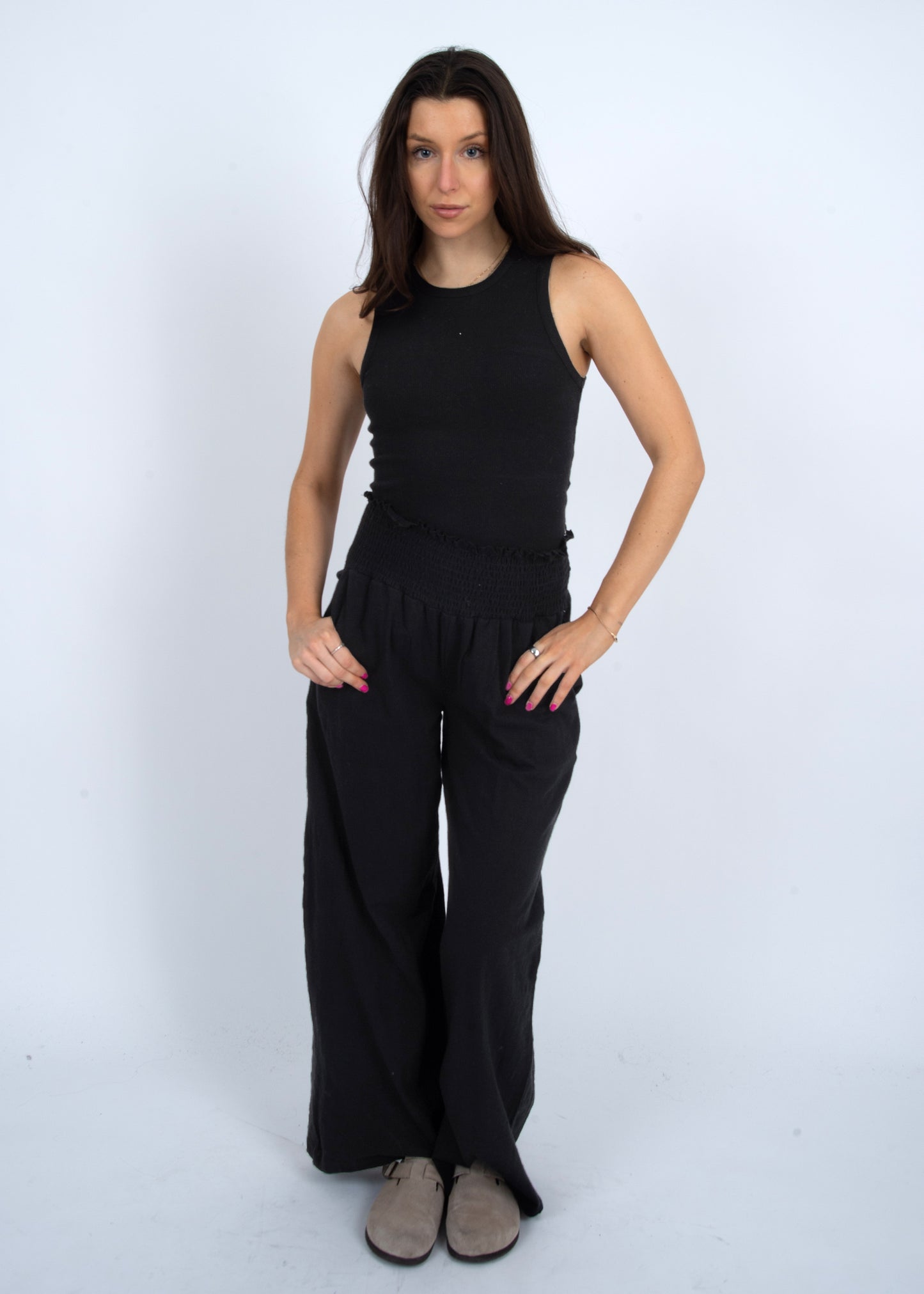 Ruched Waistband Pants