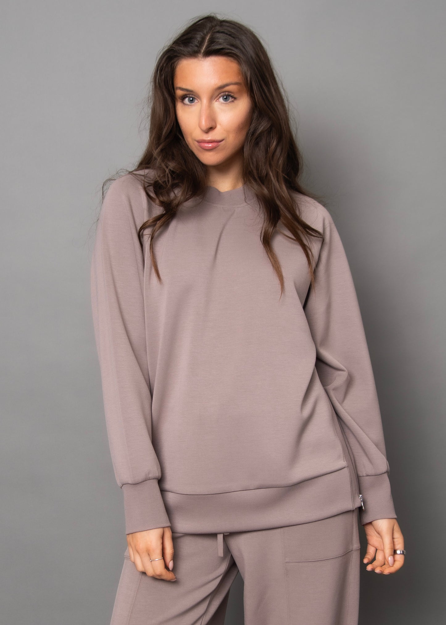 Penela Soft Knit Pullover - Fog