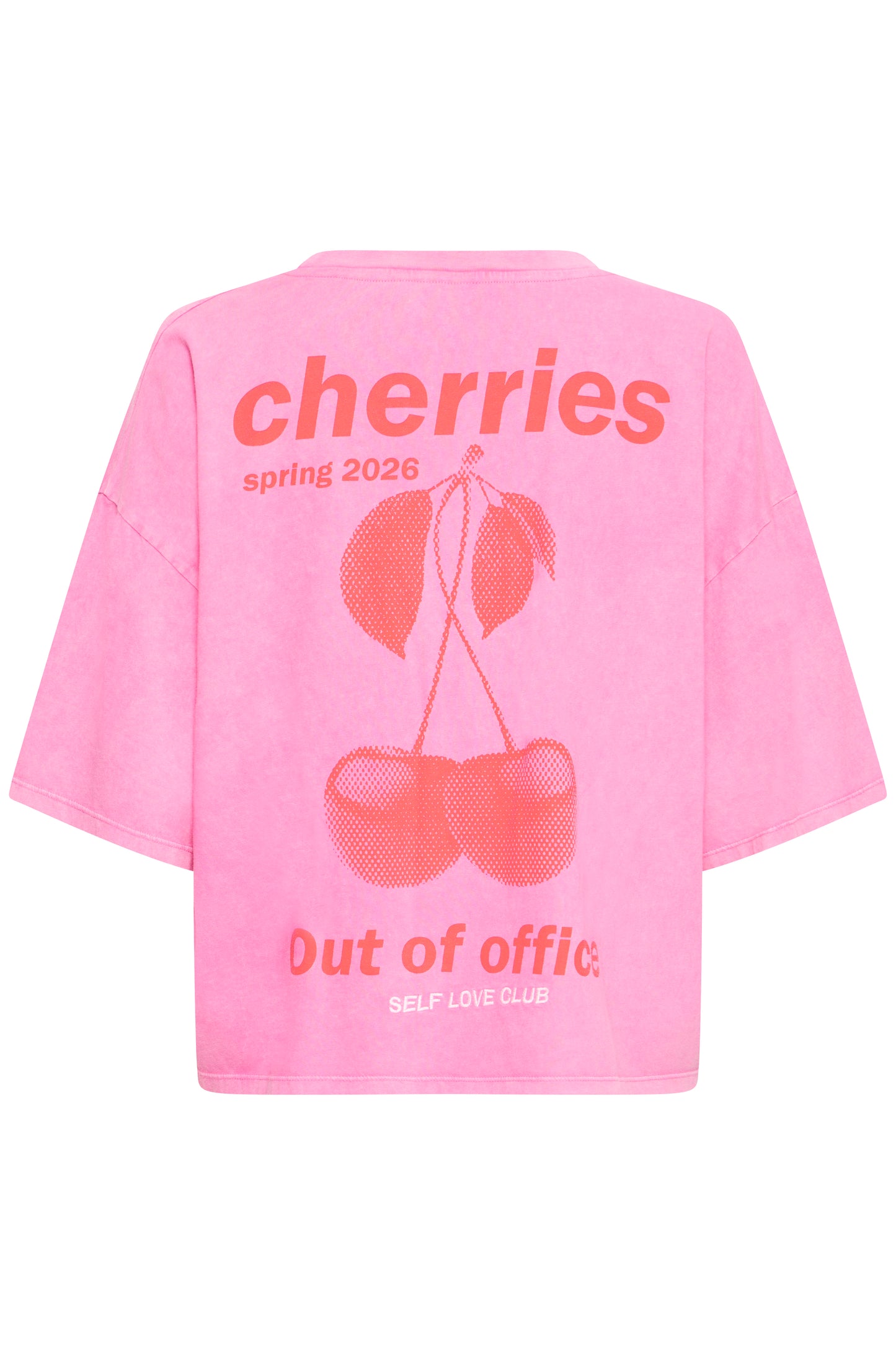 IHNICA Oversized Graphic Tee - Wild Orchid