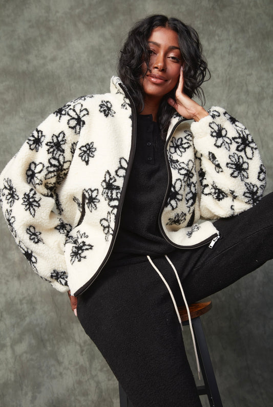 Whistler Floral Sherpa Jacket