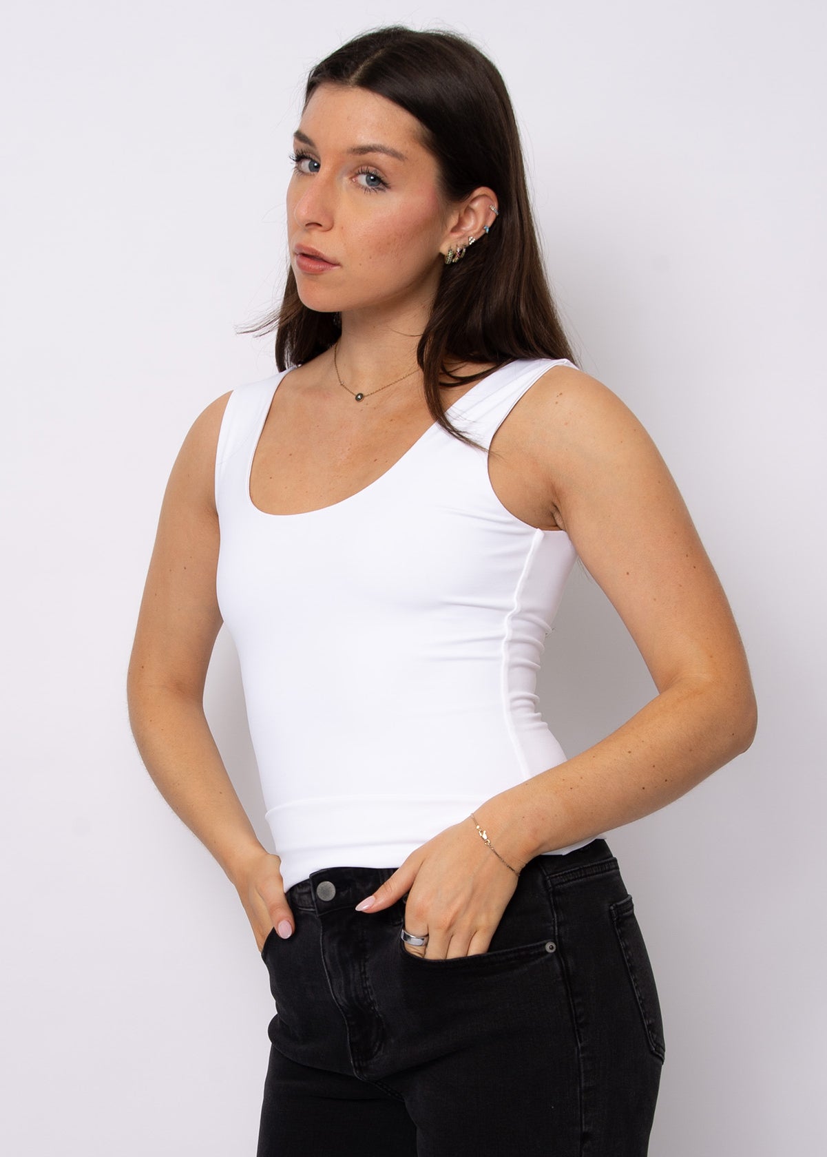 Tanith Tank Top - White
