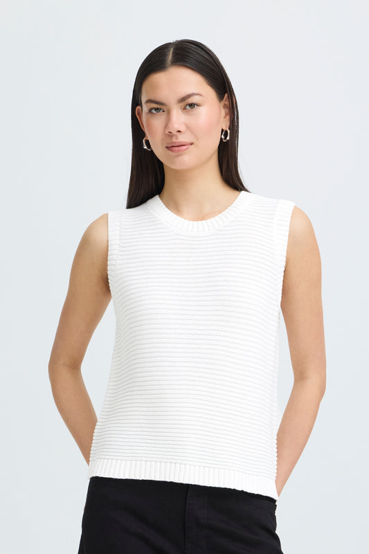 IHDOTTIES Slipover Vest - Cloud Dancer