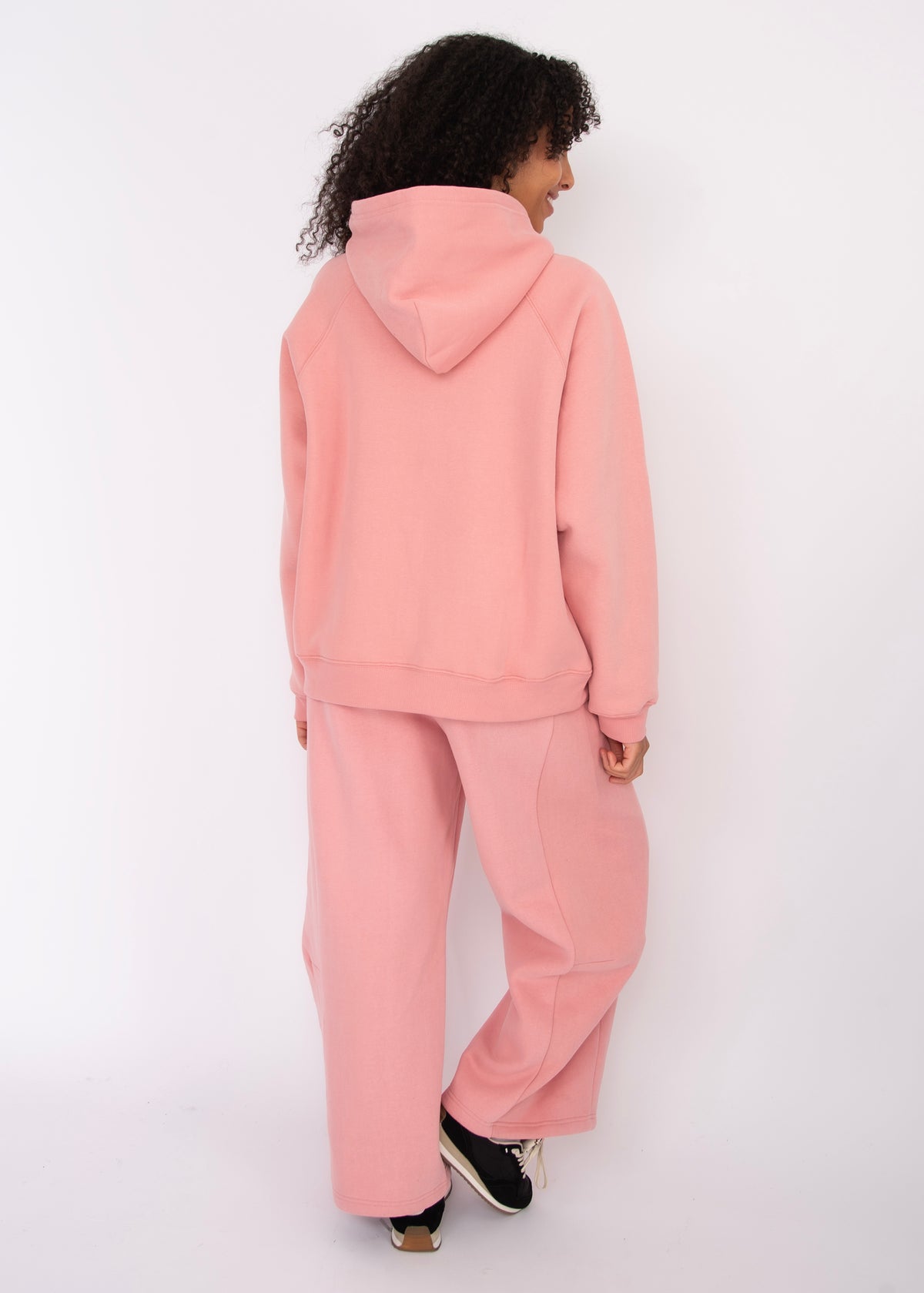 Hilla Fleece Oversized Hoodie - Palm Pink