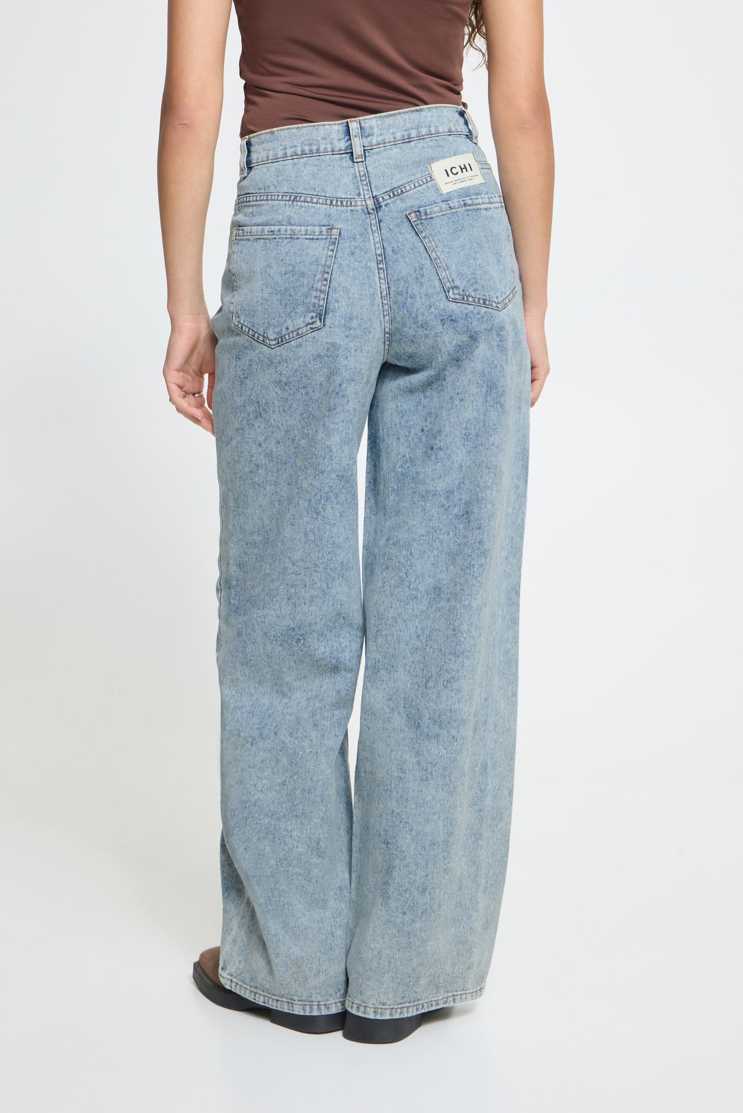IHmandy Crossover Wide Leg Jeans