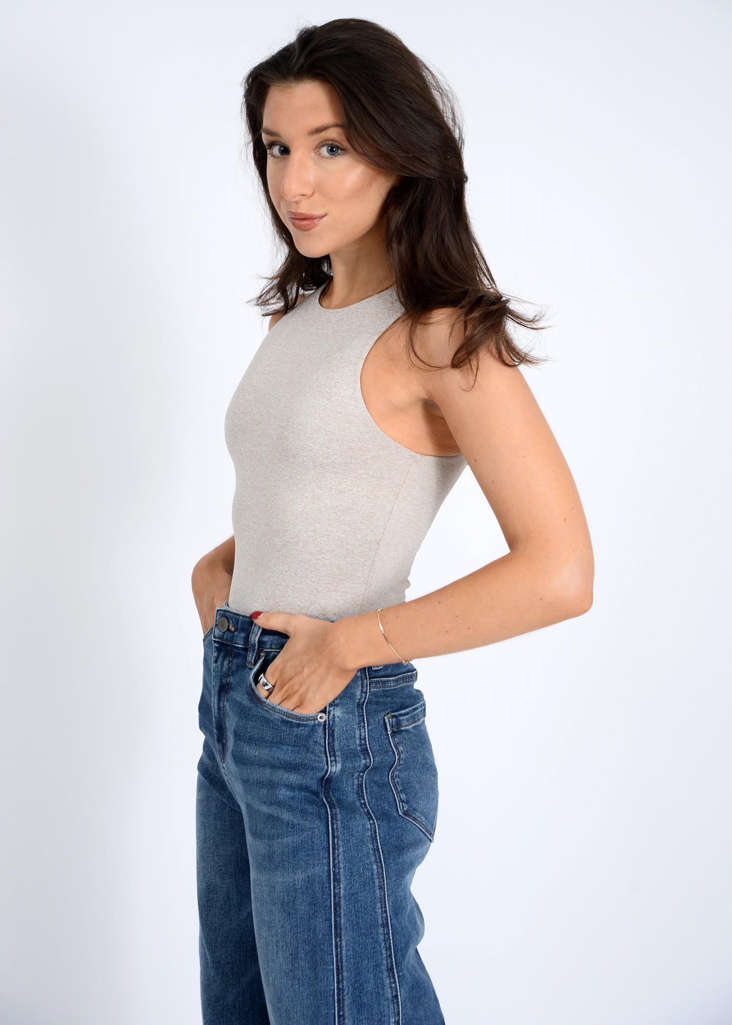 Second Skin Sleeveless Crewneck Bodysuit