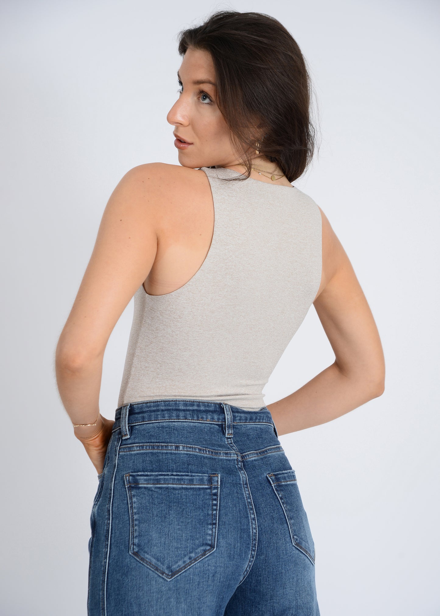 Second Skin Sleeveless Crewneck Bodysuit