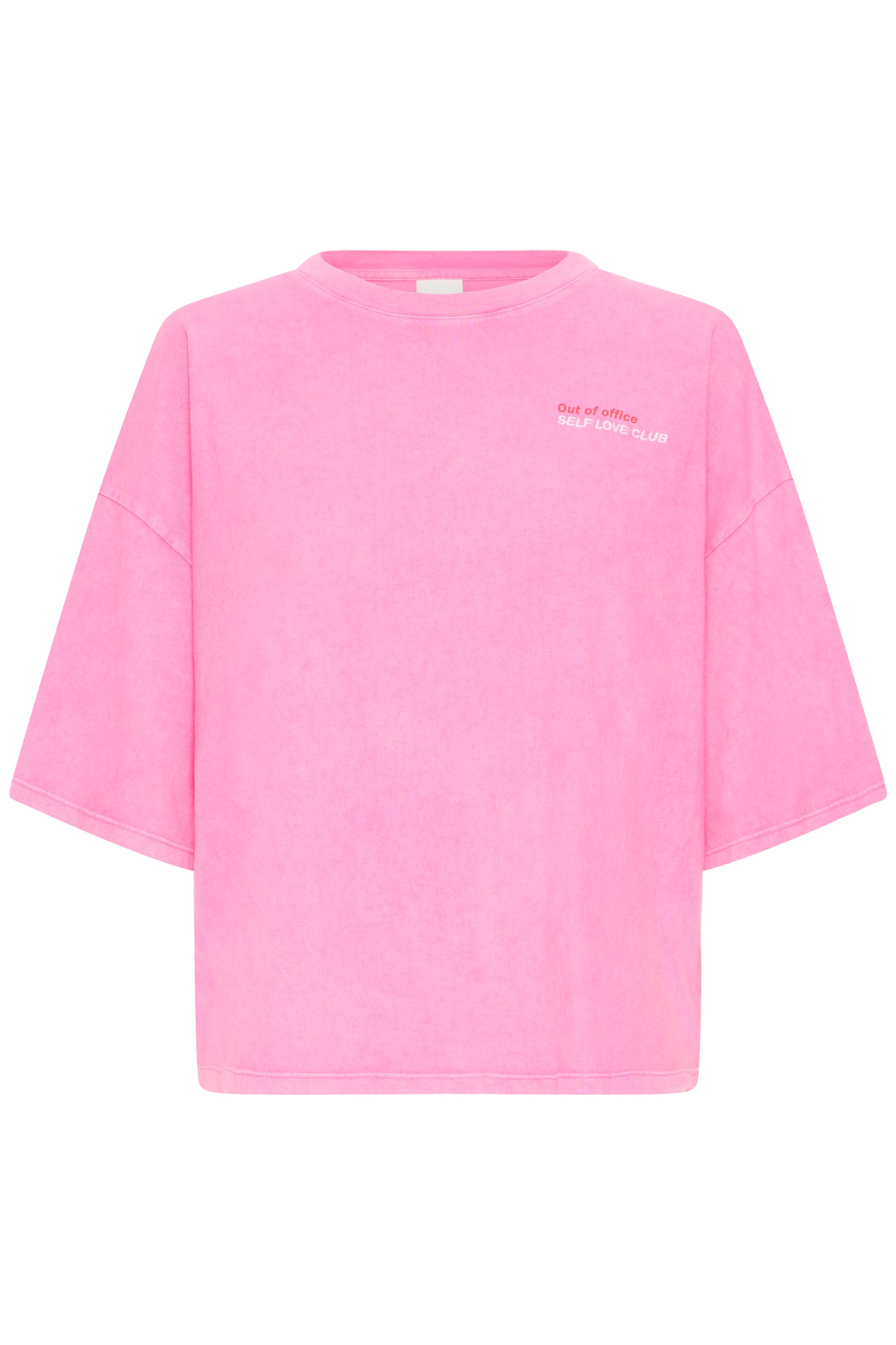 IHNICA Oversized Graphic Tee - Wild Orchid