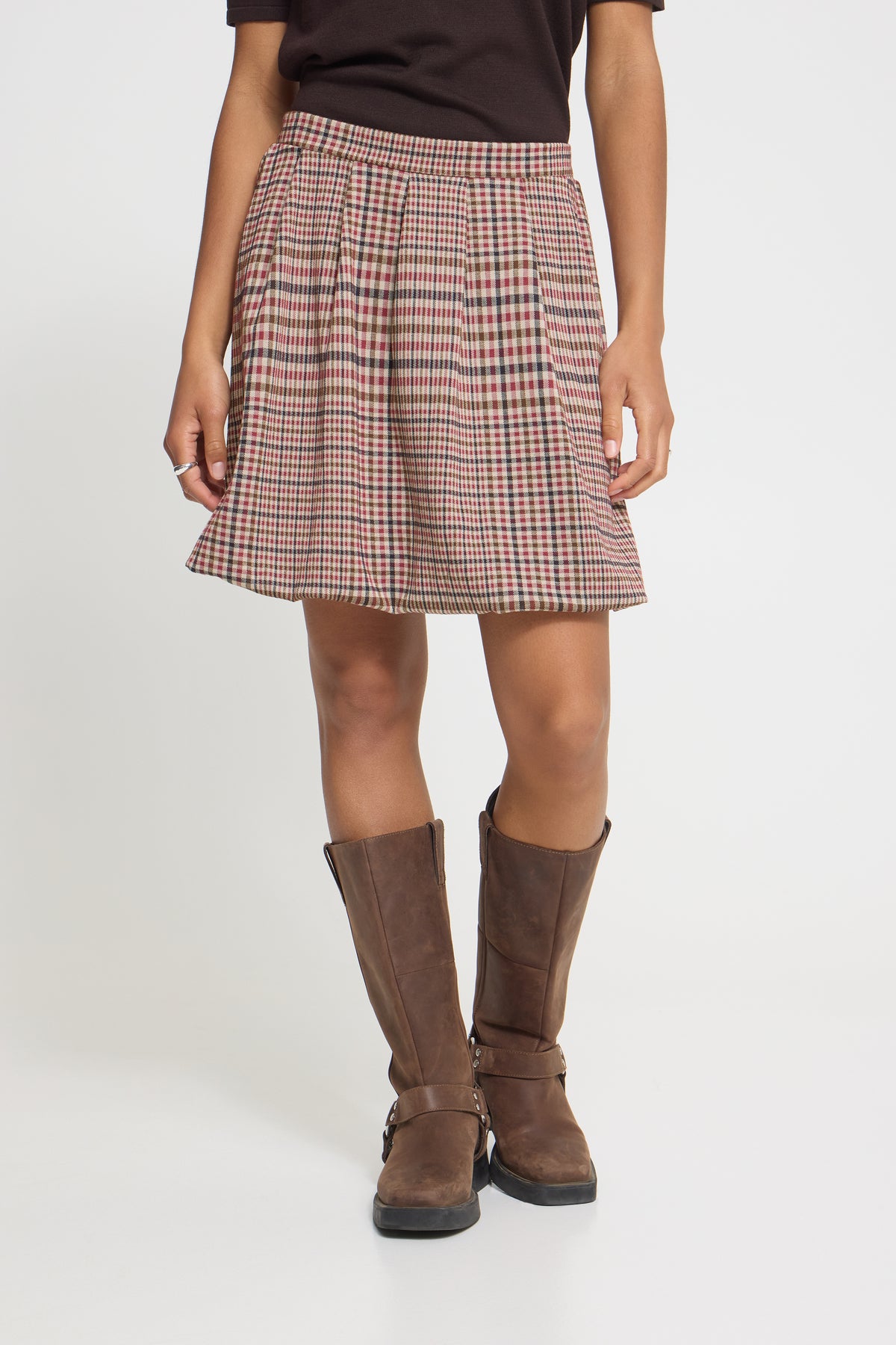 IHkate Checkit Bubble Skirt