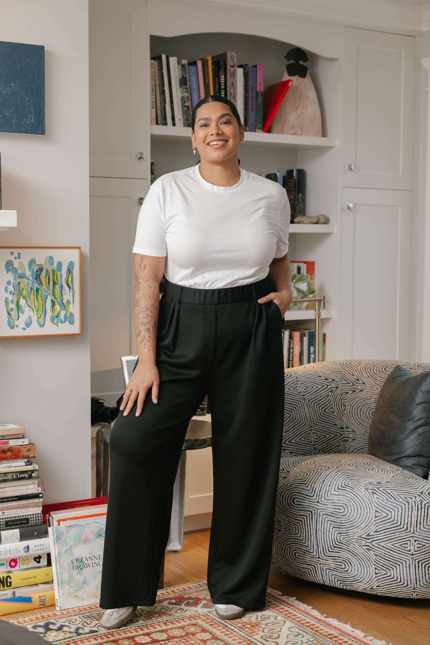 Halle Microscuba Pants in Black