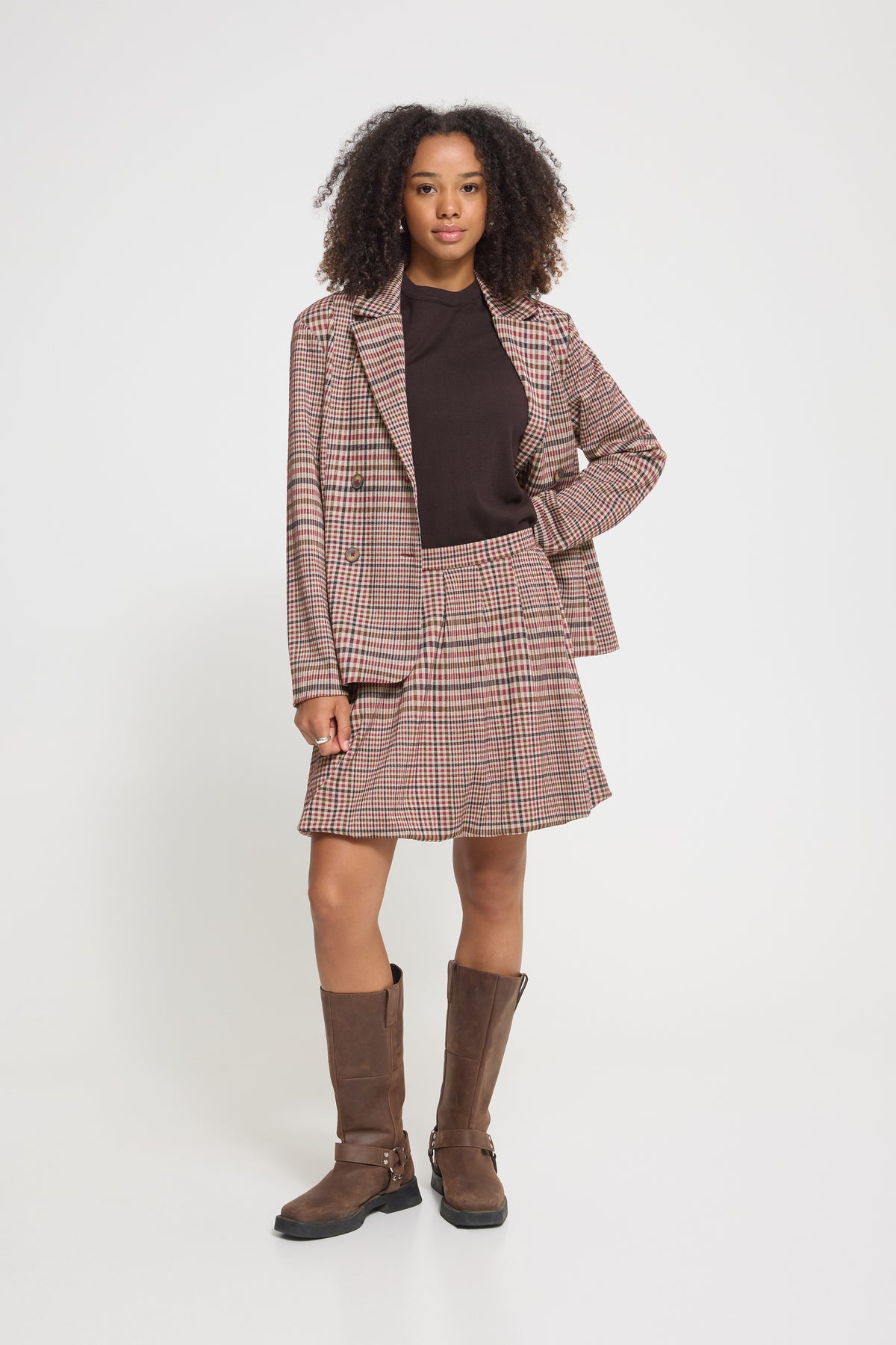 IHkate Checkit Bubble Skirt