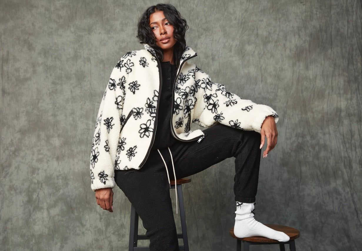 Whistler Floral Sherpa Jacket