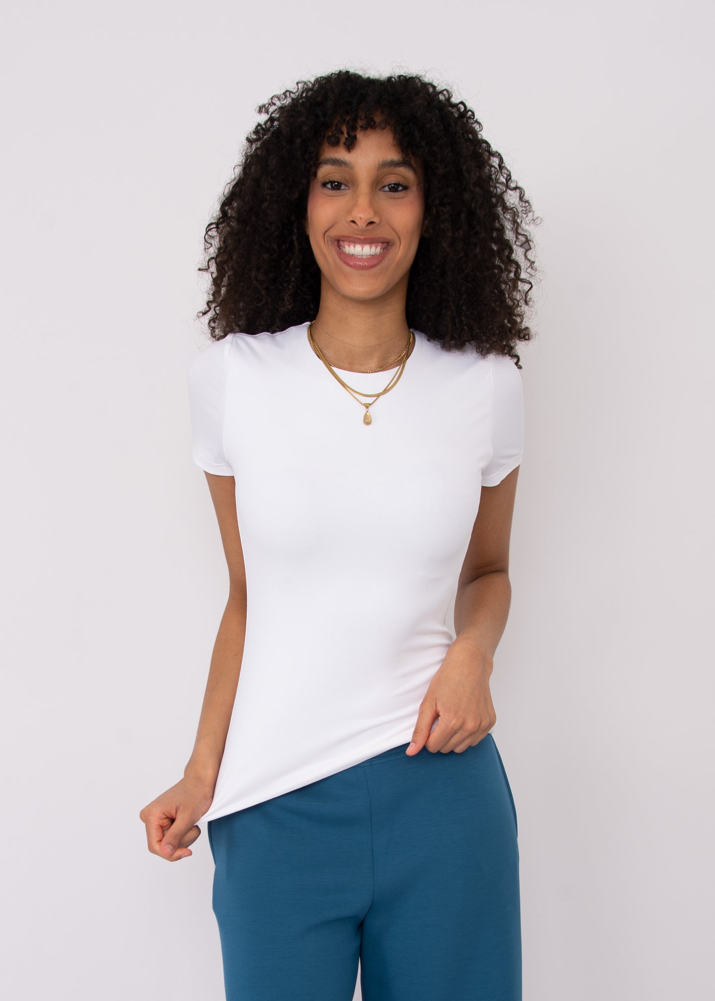 Roxi Second Skin Tee - White
