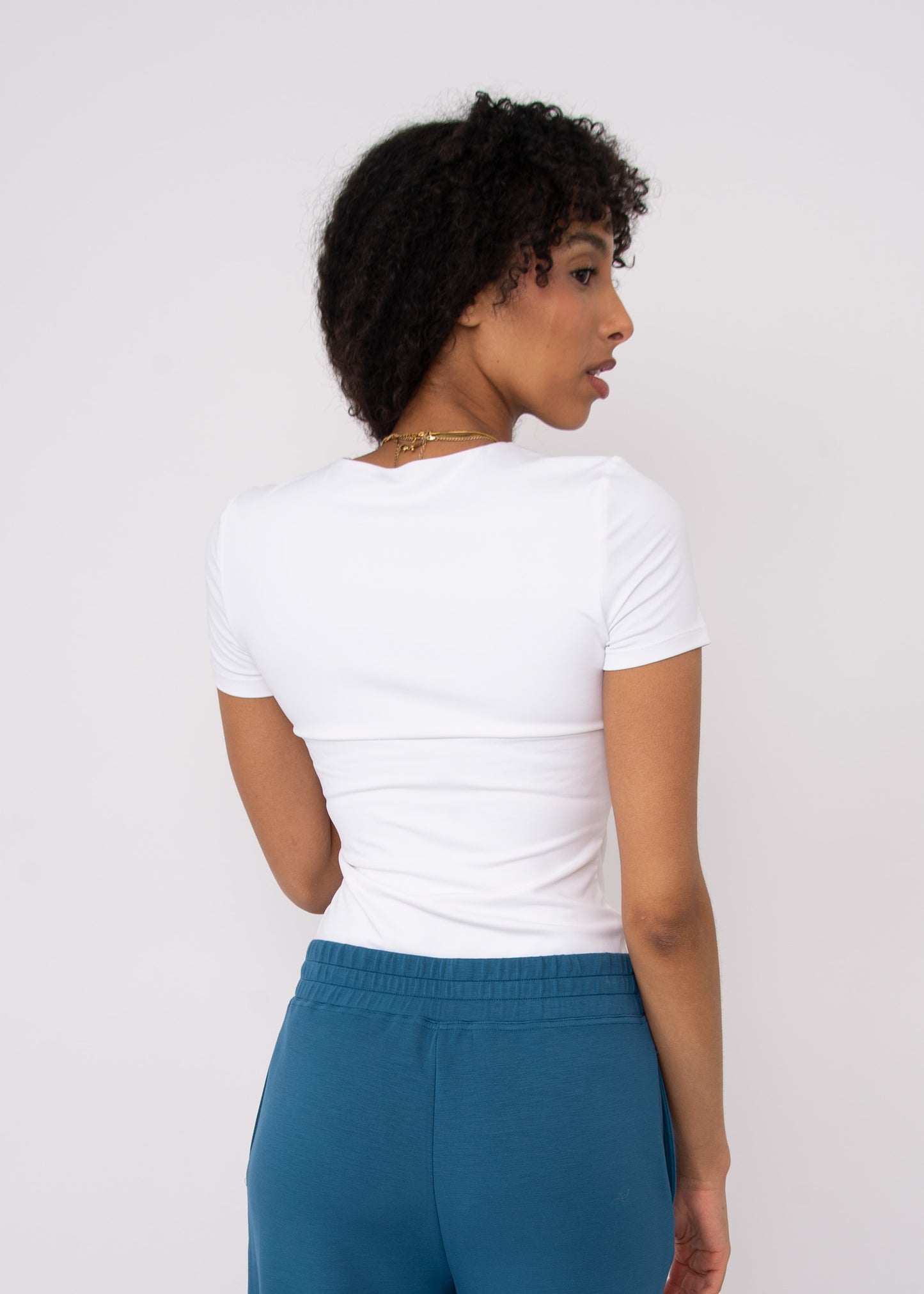 Roxi Second Skin Tee - White