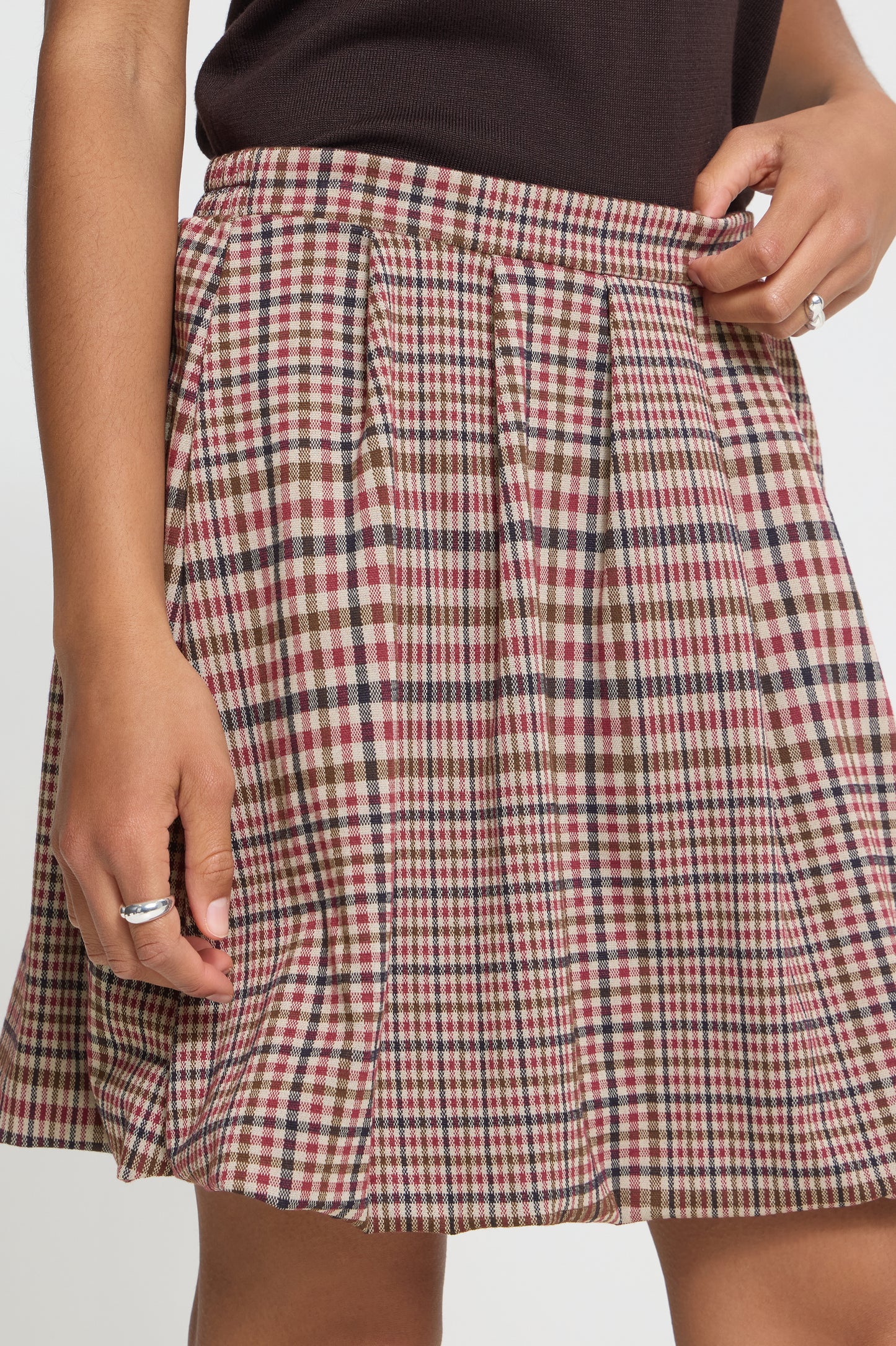 IHkate Checkit Bubble Skirt