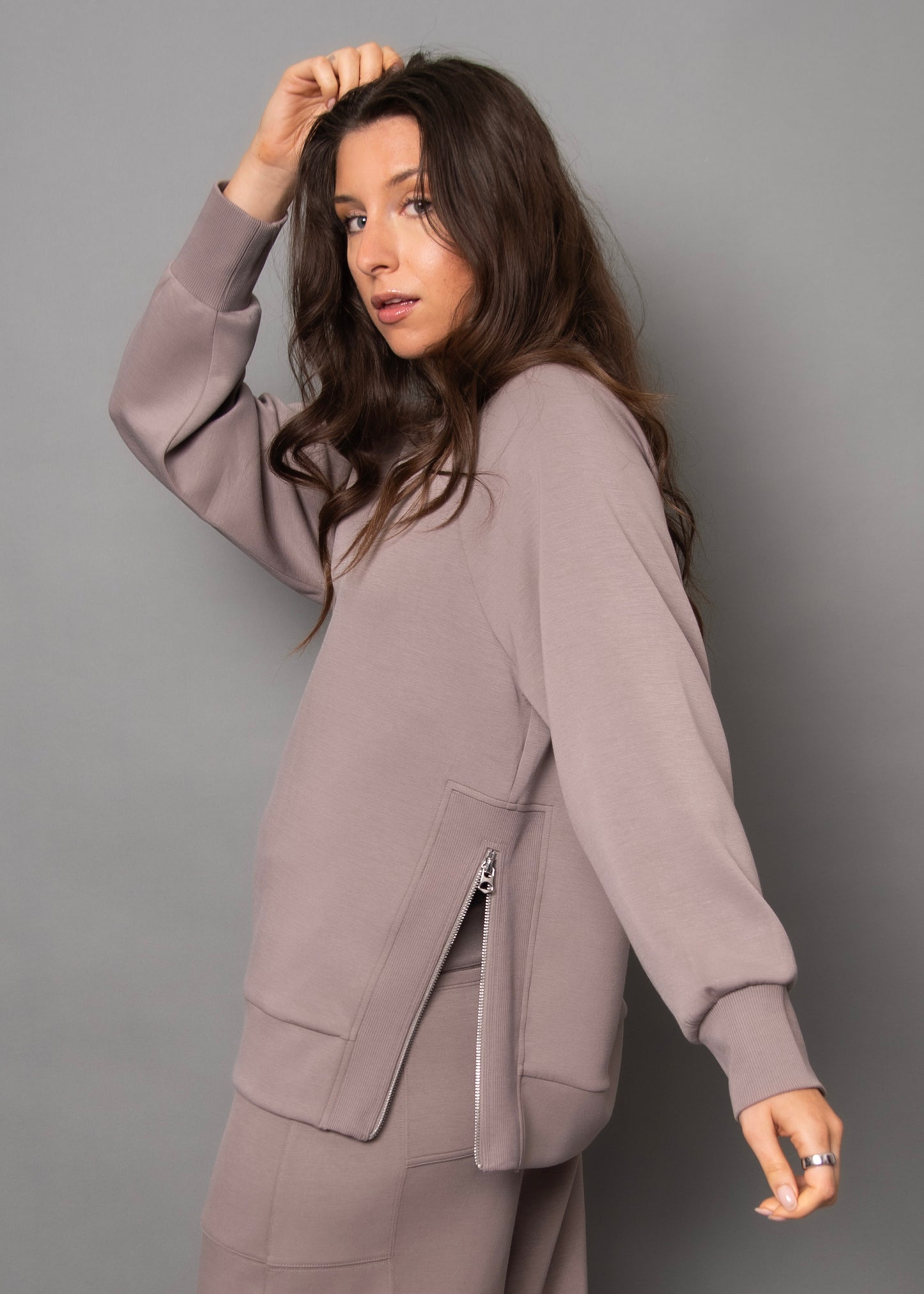 Penela Soft Knit Pullover - Fog