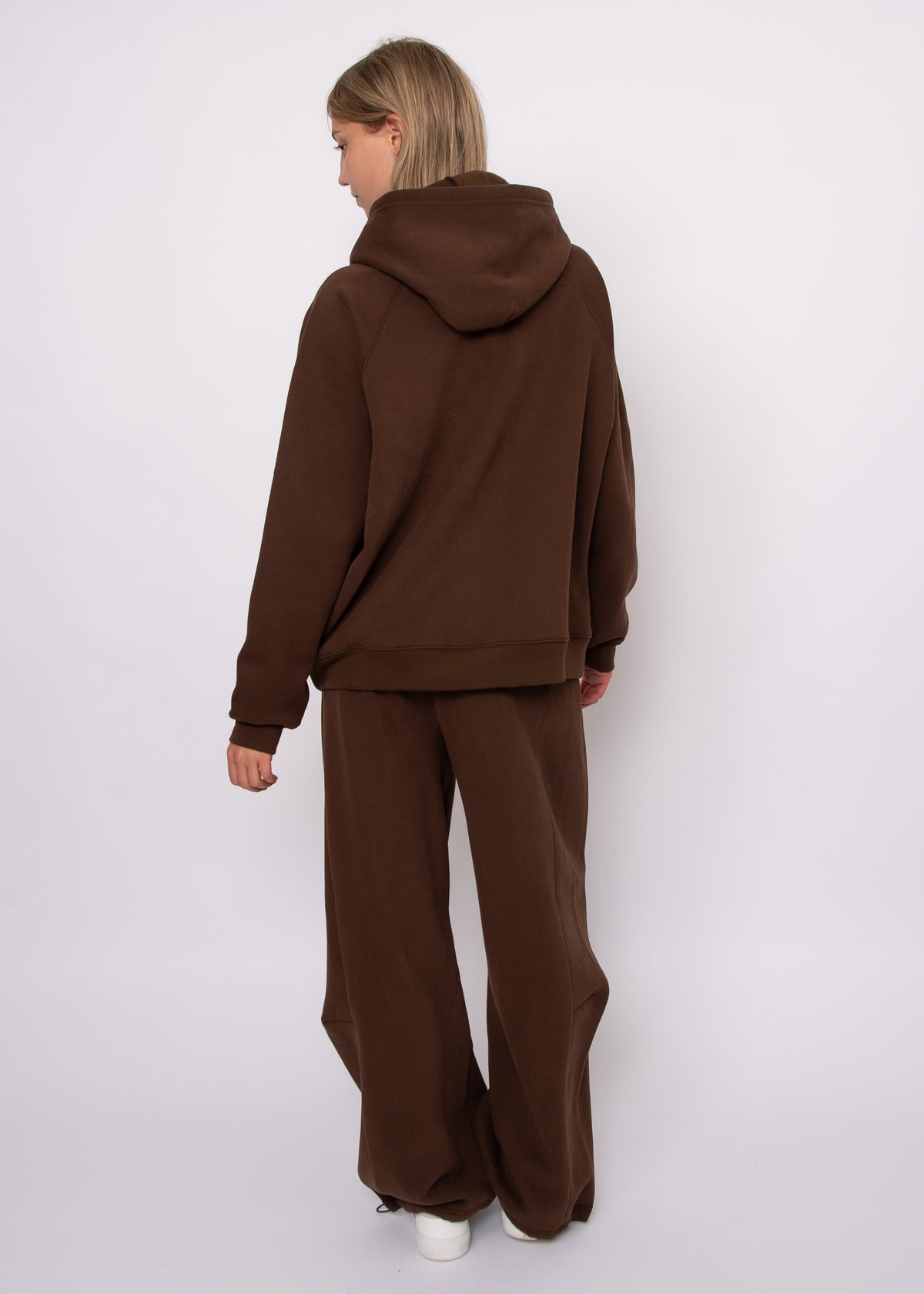 Hilla Fleece Oversized Hoodie - Mahogany