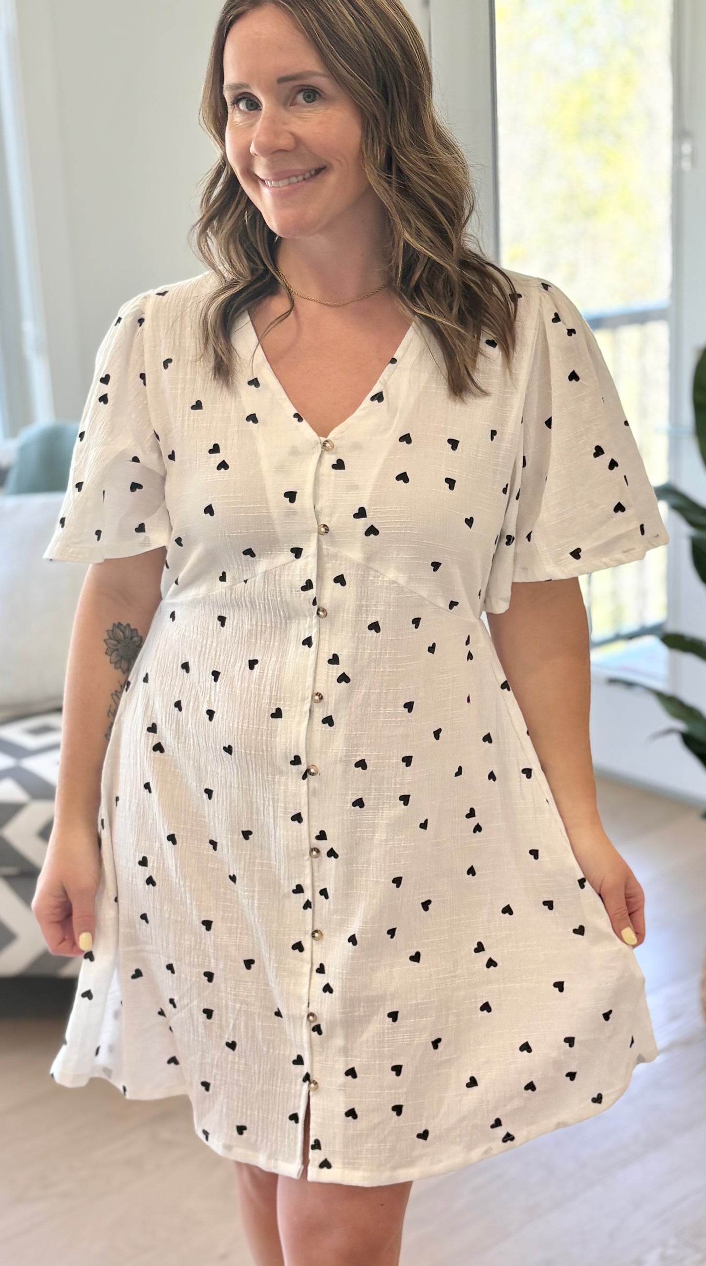 IHLIFANA Dress - Graphic Hearts
